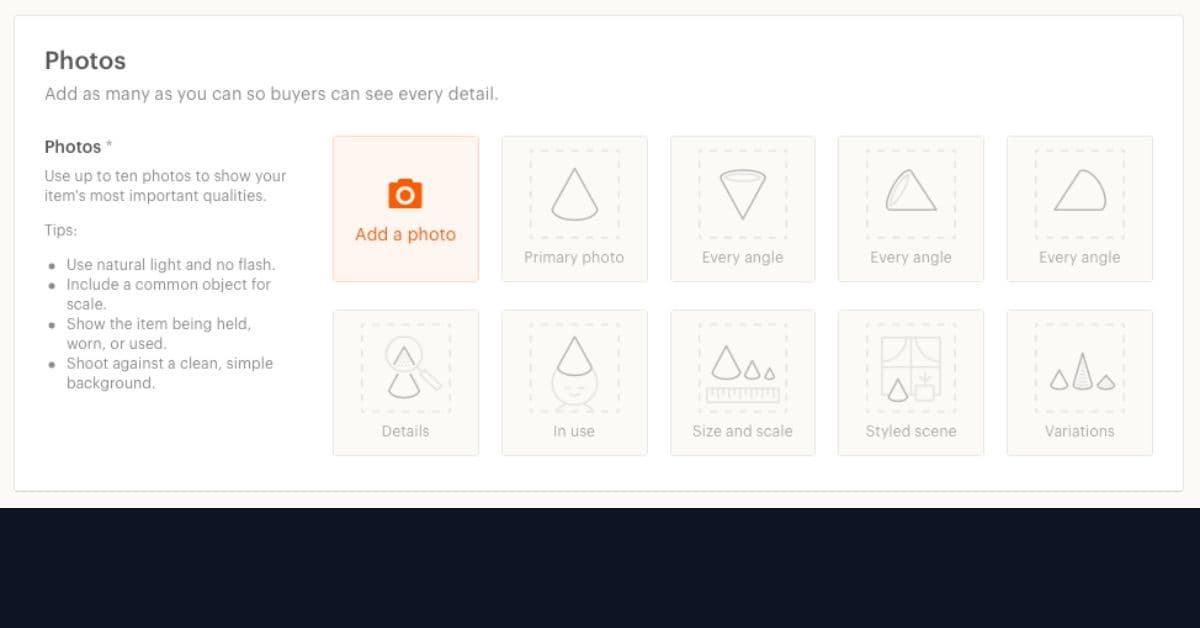 Adding product photos to Etsy Adding product photos to Etsy