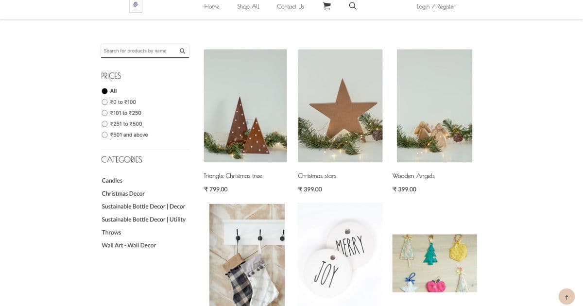 Faceted search example Faceted search example
