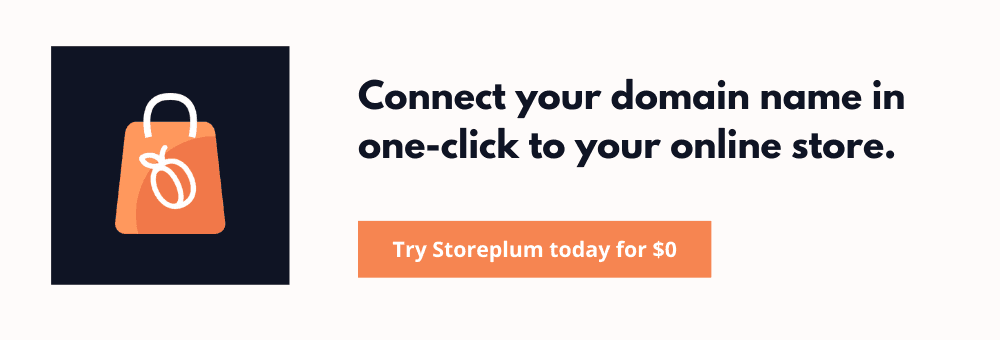 Storeplum ad to connect domain name Storeplum ad to connect domain name